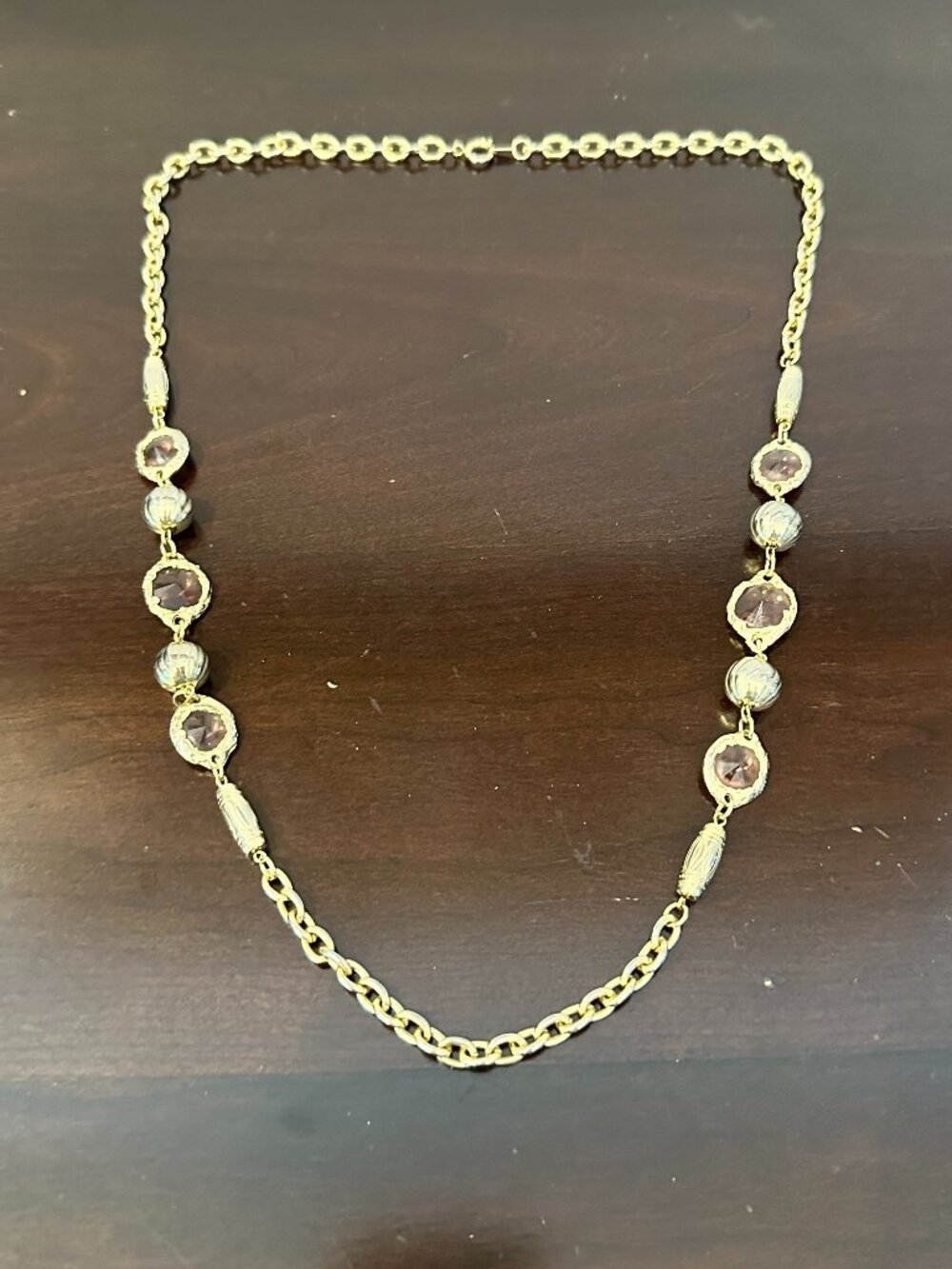 VTG Gold Tone Nugget Style Gorgeous Necklaces Made in Korea